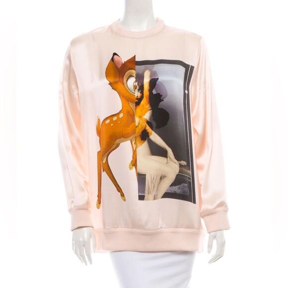 Givenchy Bambi Disney Graphic Silk Lightweight Sweatshirt Pullover - Picture 9 of 9